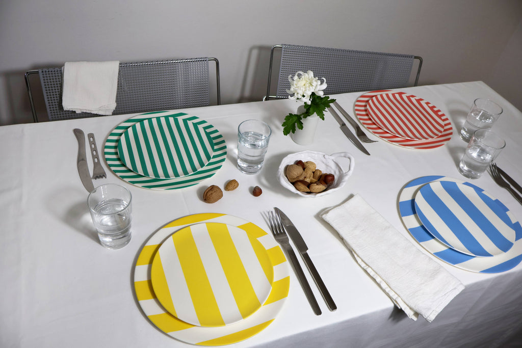 Cabana Yellow Stripe Side Plate