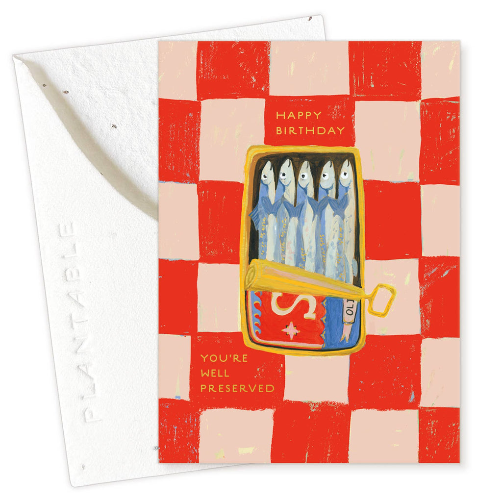 Sardines Sprout - Birthday Card Mini
