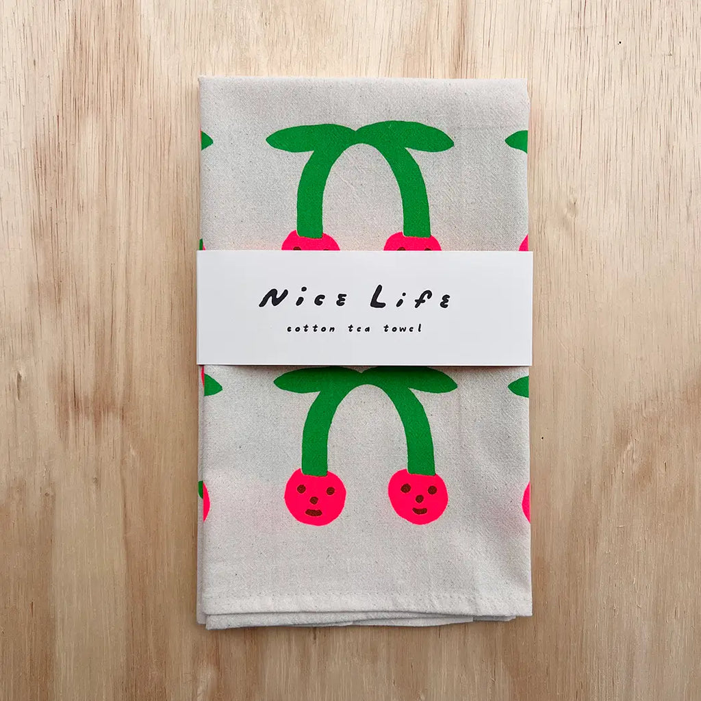 Screen-Printed Tea Towel image 0