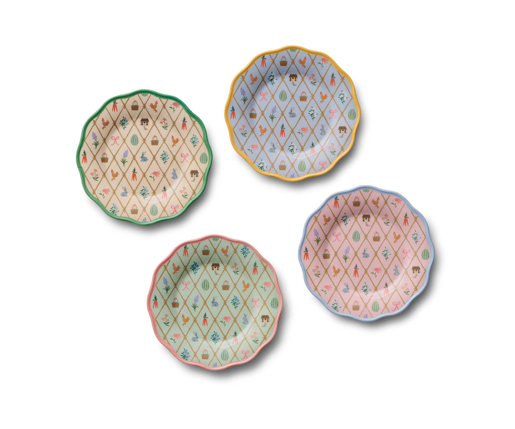 Spring Farm Melamine Assorted Dessert Plates image 0