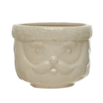 Stoneware Santa Container Set of 3 image 4