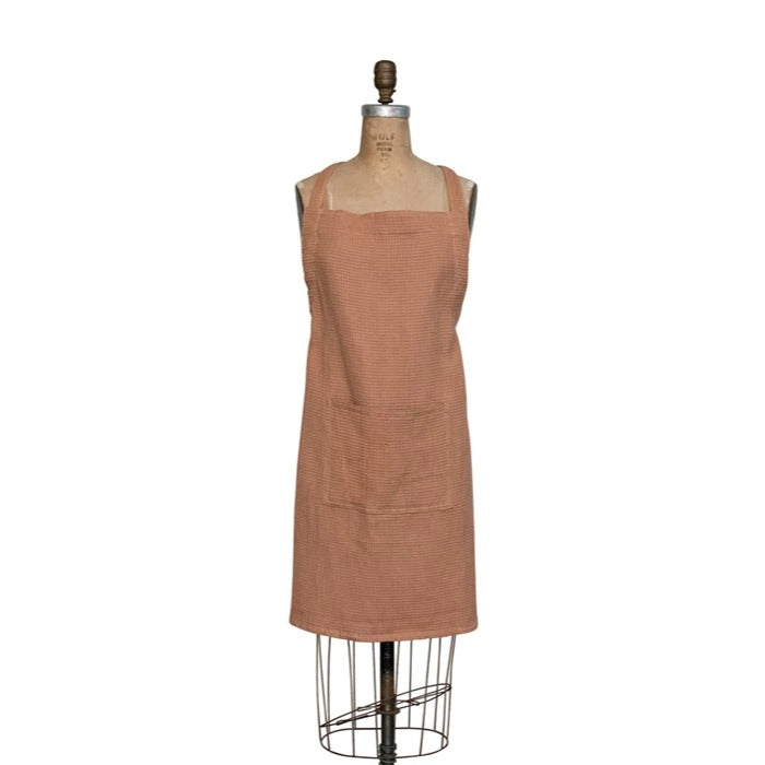 Linen & Cotton Waffle Apron w/ Pocket image 0