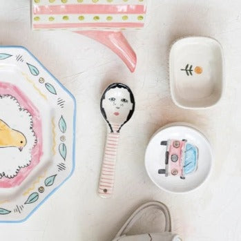 Hand Painted Lady Face Spoon image 1