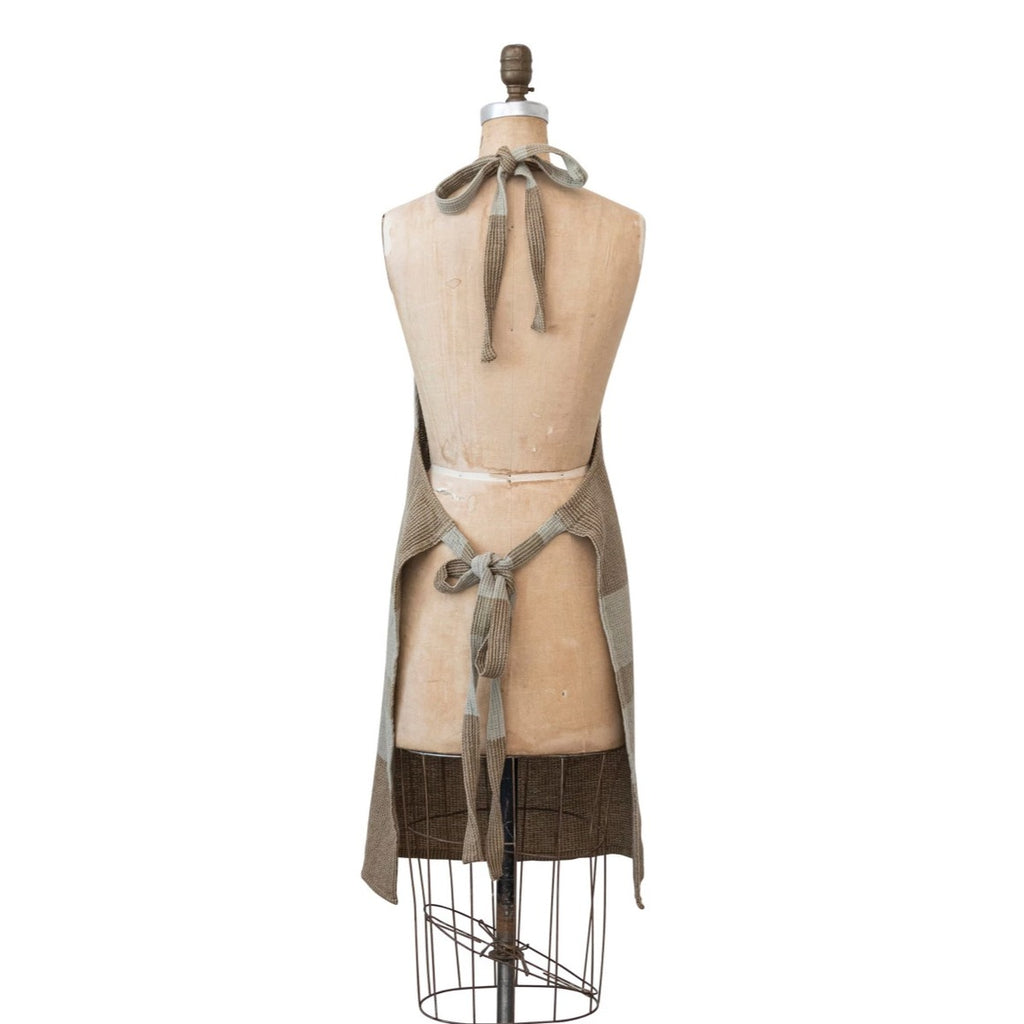 Waffle Weave Apron w/ Pocket - Olive image 2