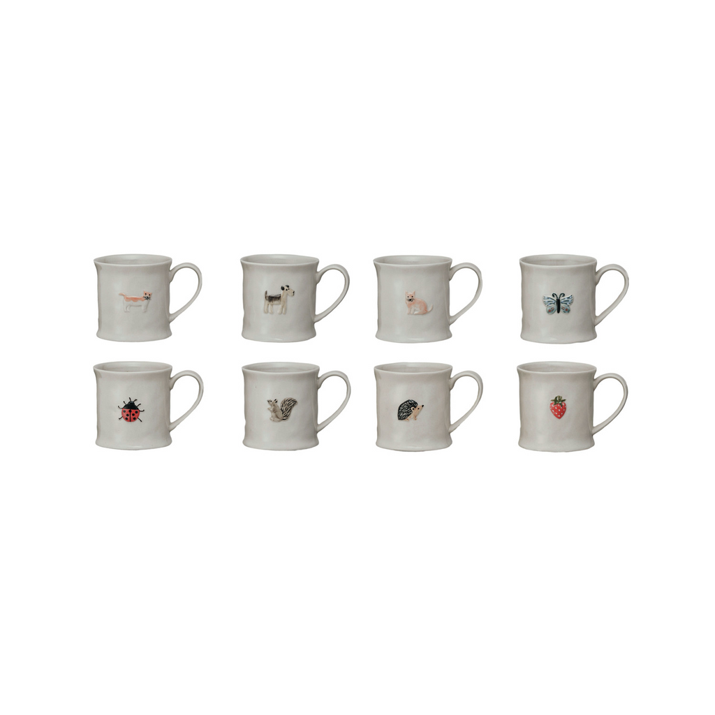 Embossed Stoneware Mug image 0