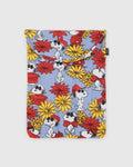 Puffy Laptop Sleeve - Floral Snoopy image 0