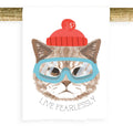 Towel - Live Fearlessly Cat image 0