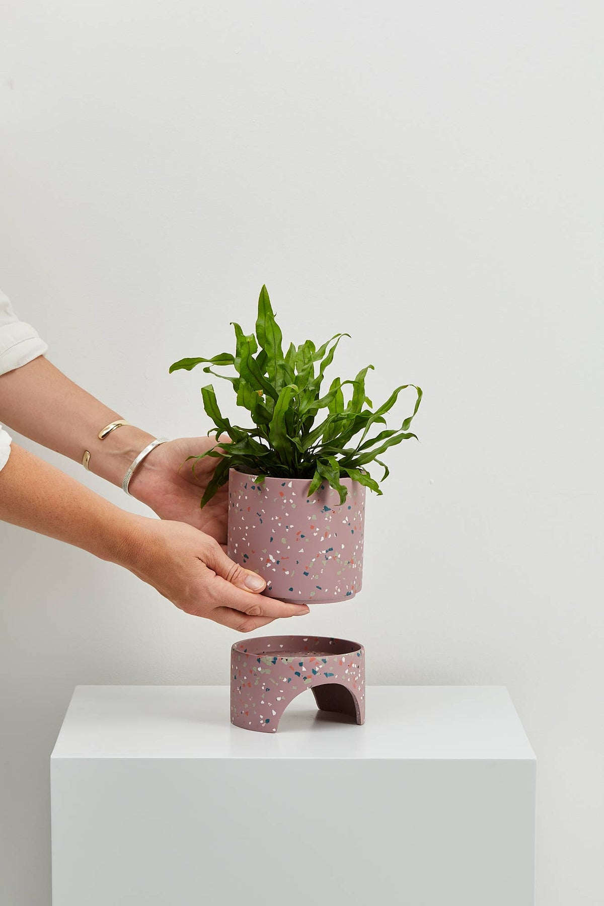 Archie Planter - Musk Terrazzo