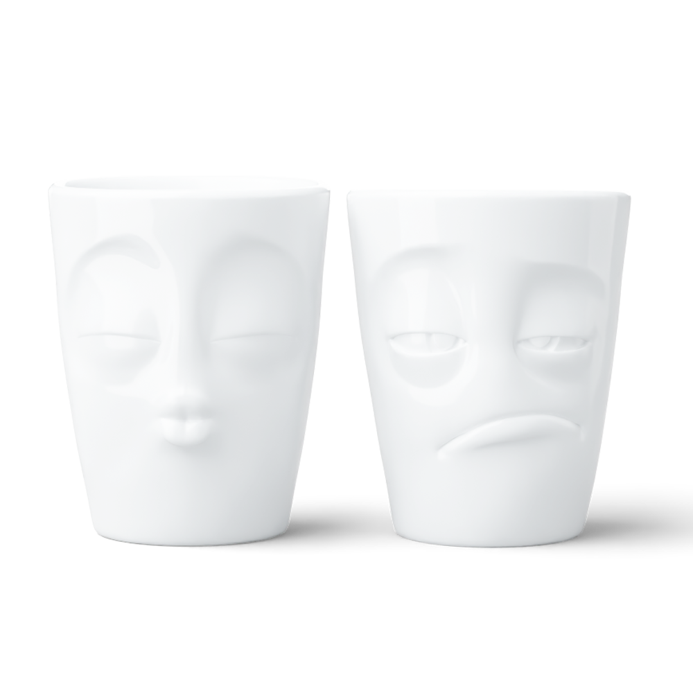 Coffee Mug Set No. 4 - Kissing & Snoozy