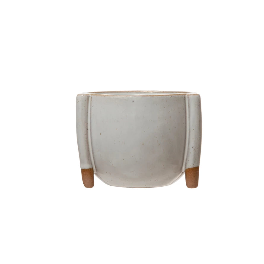 Stoneware Footed Planter image 0