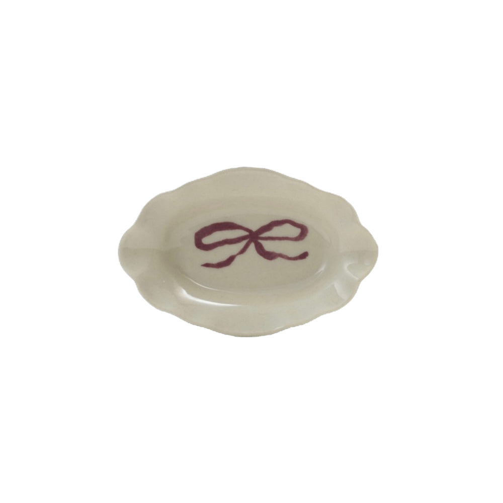 Scalloped Dish with Bow image 4