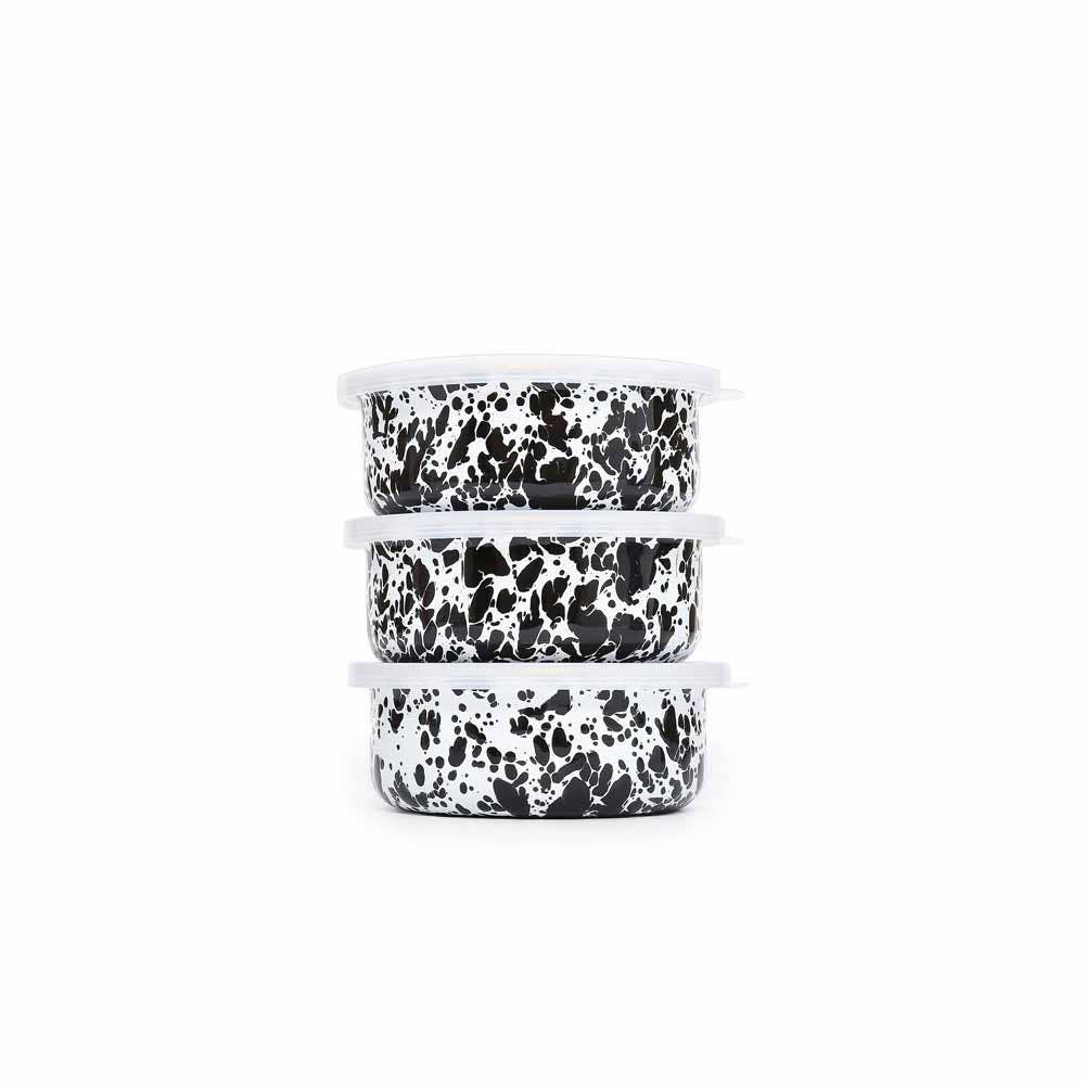 Splatter Storage Bowl - Black