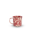 Splatter 12 oz Mug - Burgundy & Cream