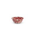 Splatter 20 oz Cereal Bowl - Burgundy & Cream