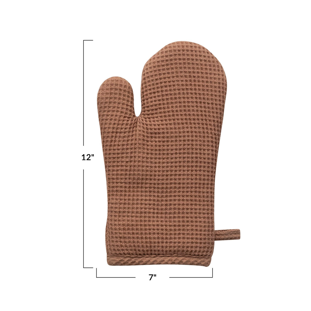 Linen & Cotton Waffle Hot Mitt image 7