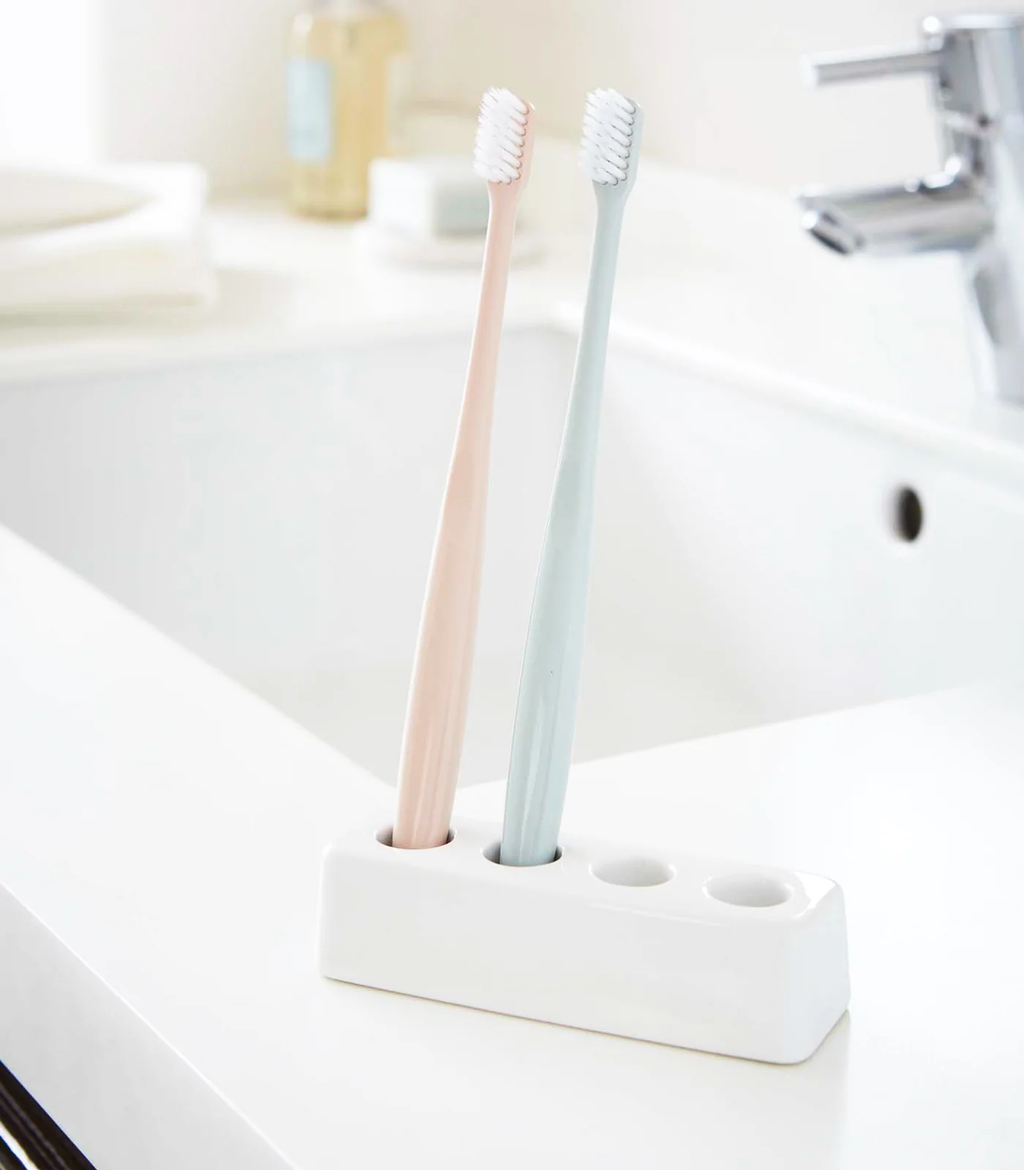 Plain Ceramic Toothbrush Stand image 1