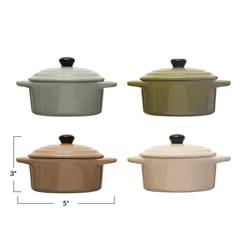 1 Cup Stoneware Mini Baker with Lid image 6