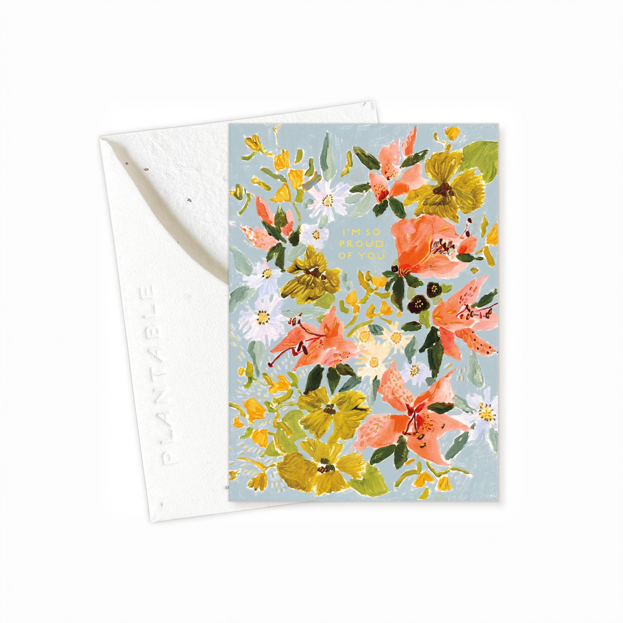 Bouquet in Blue - Congratulation Card image 1