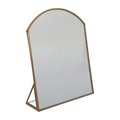 Metal Framed Standing Mirror - Brass image 0