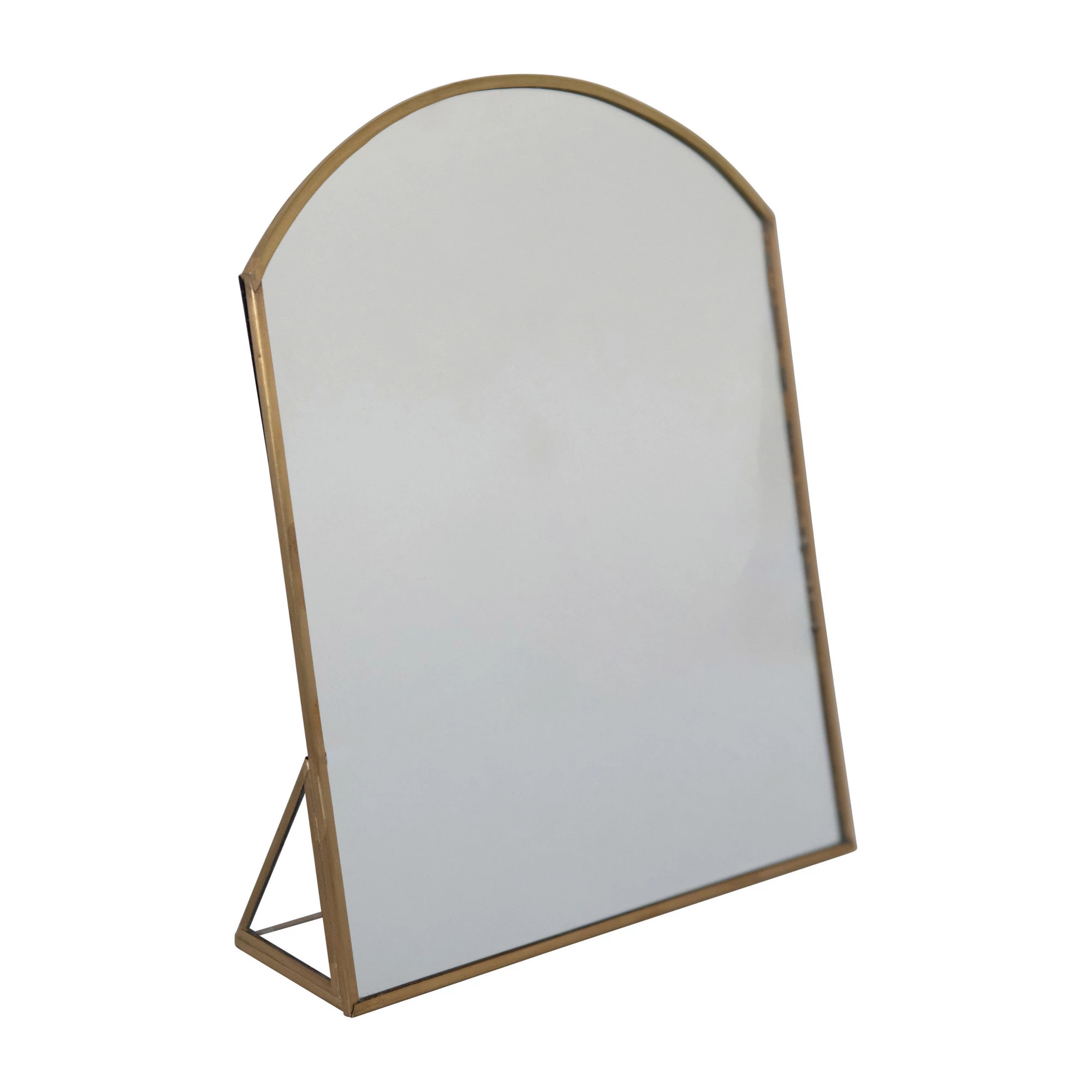 Metal Framed Standing Mirror - Brass image 0