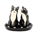Salt and Pepper Shaker - Tuxedo Cat image 0