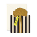 Black Stripe Birthday Gift Greeting Card image 0