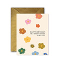Mod Floral Bright Person Greeting Card image 0
