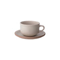 MUI Deep Cup & Saucer 300ml - Sand Beige