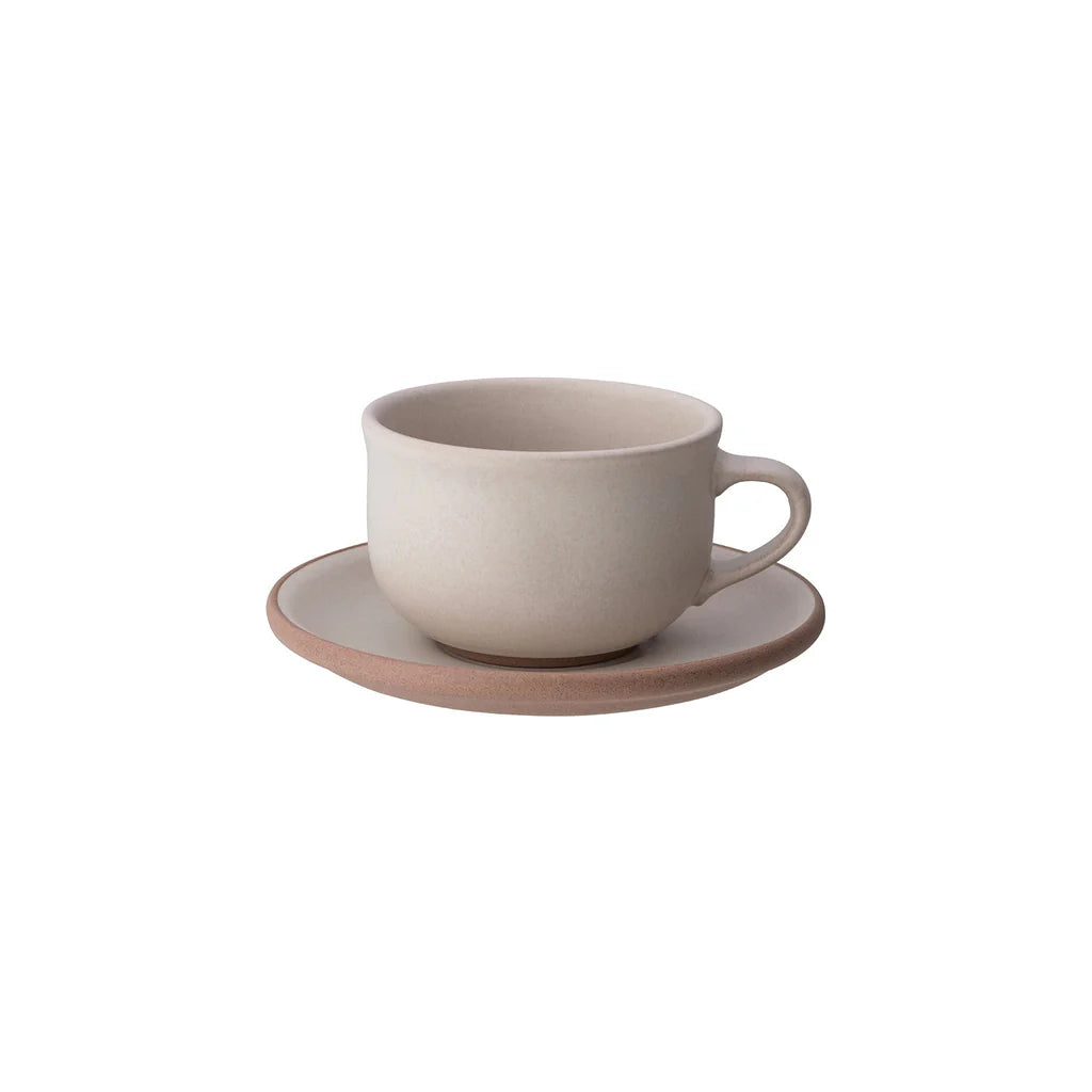 MUI Deep Cup & Saucer 300ml - Sand Beige
