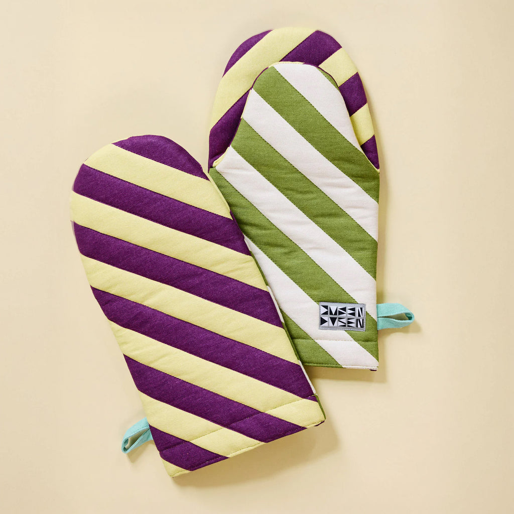 Stripe Oven Mitts image 2