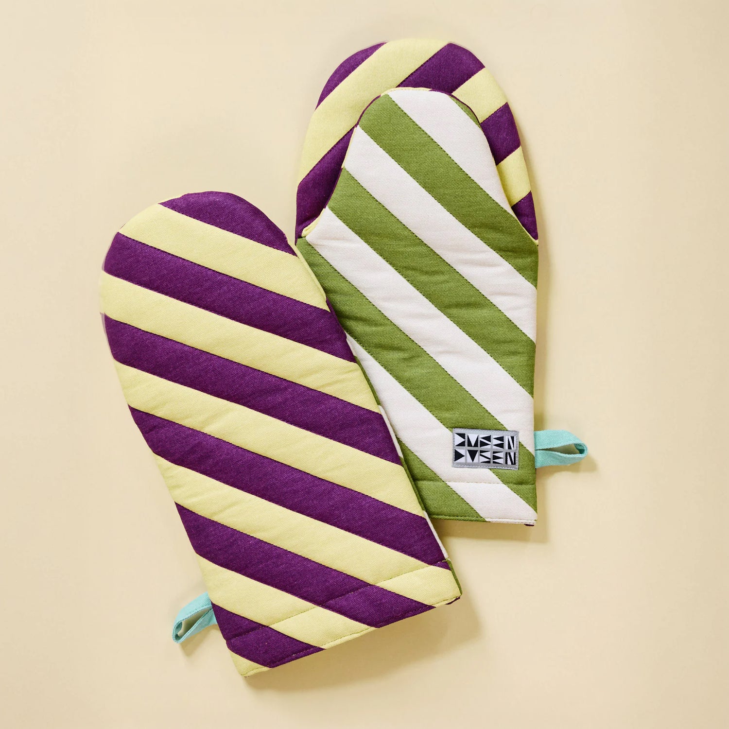Stripe Oven Mitts image 2