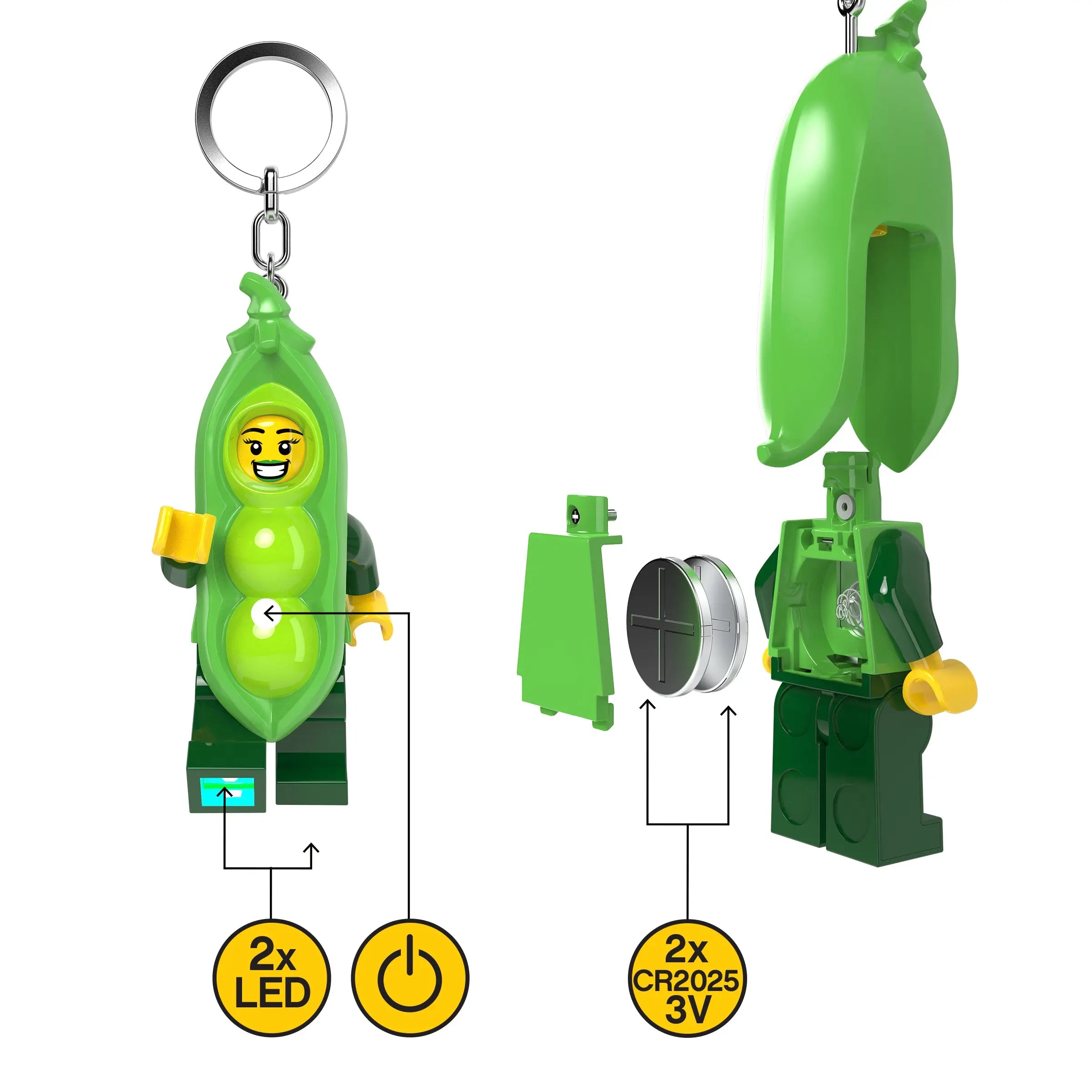 Lego Keychain - Peapod Girl image 3