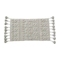 Cotton Tufted Rug with Tassels image 0