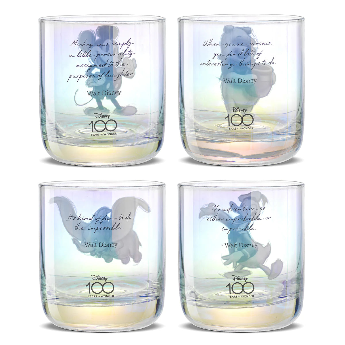 Disney Quotes Drinking Glasses - Set of 4 image 1
