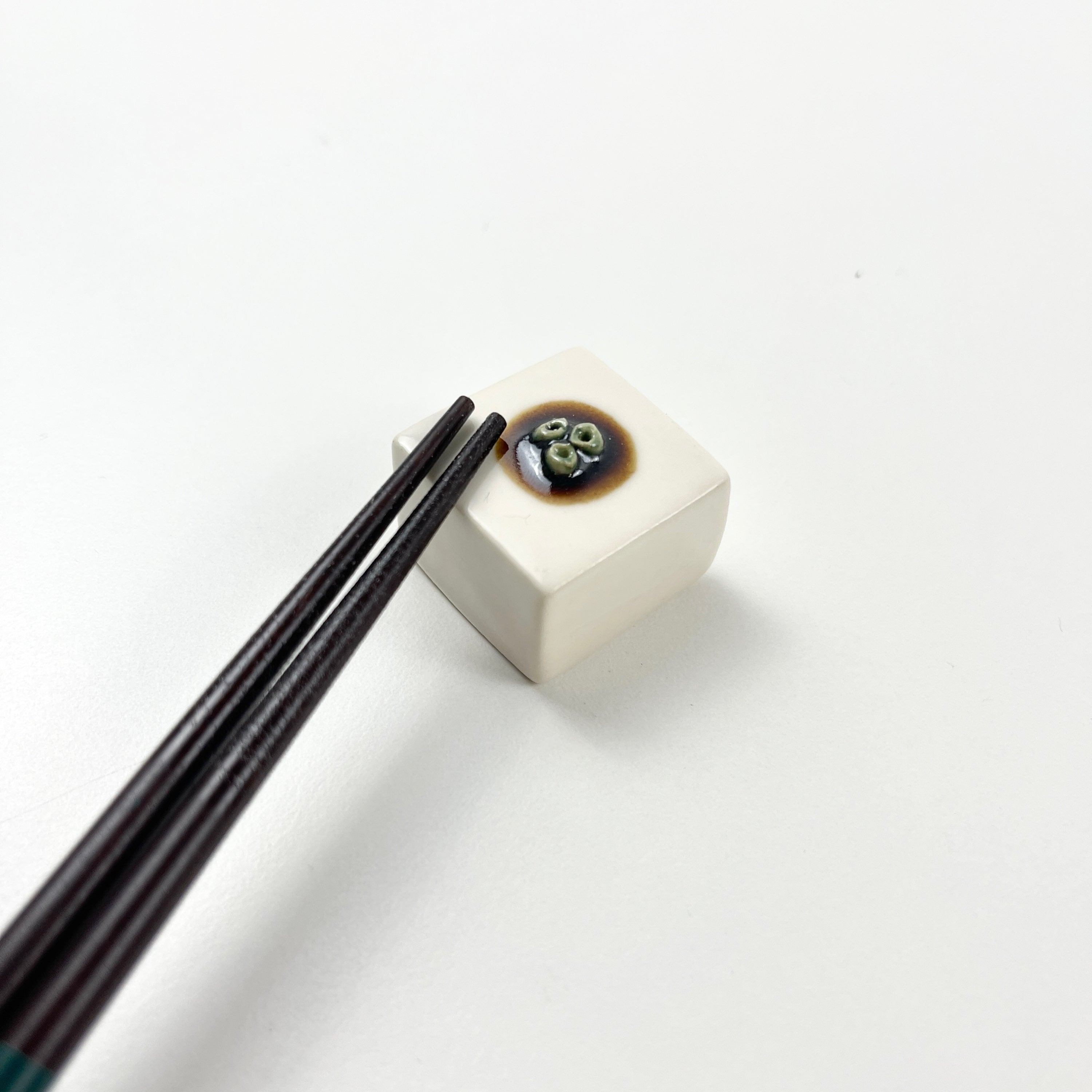 Japanese Chopstick Rest - Tofu image 1