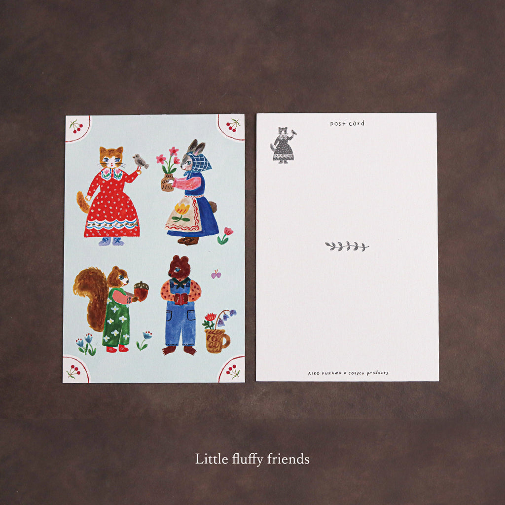 Postcard - Little Fluffy Friends image 1