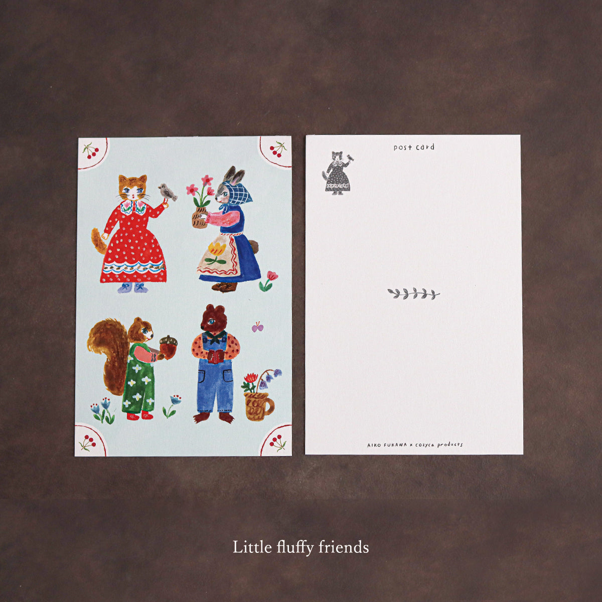 Postcard - Little Fluffy Friends image 1