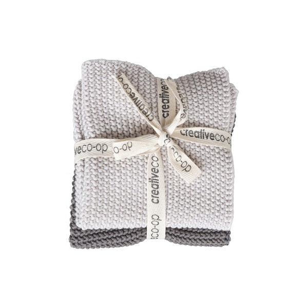 Knit Dish Cloths Set of 2 image 0