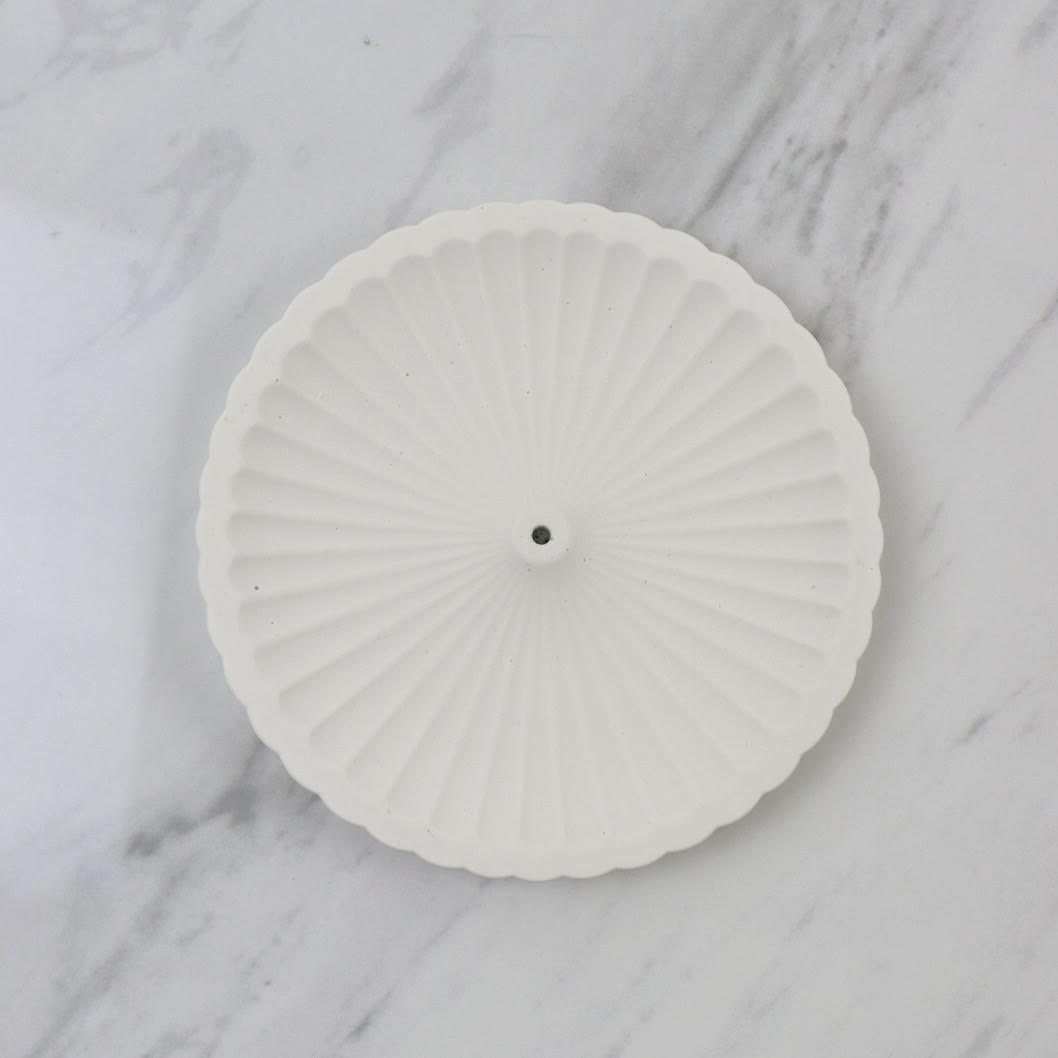 Fluted Round Incense Stick Holder image 2