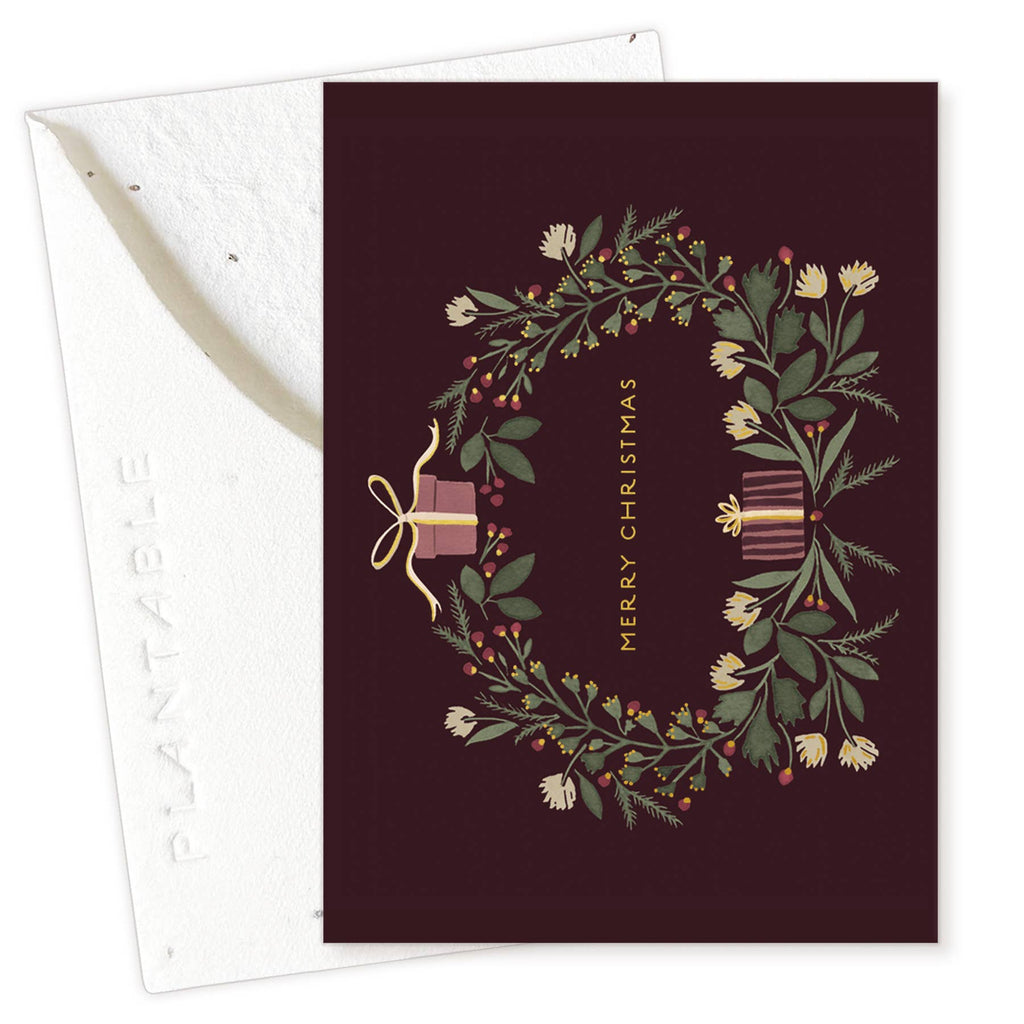Christmas Wreath - Holiday Card Mini