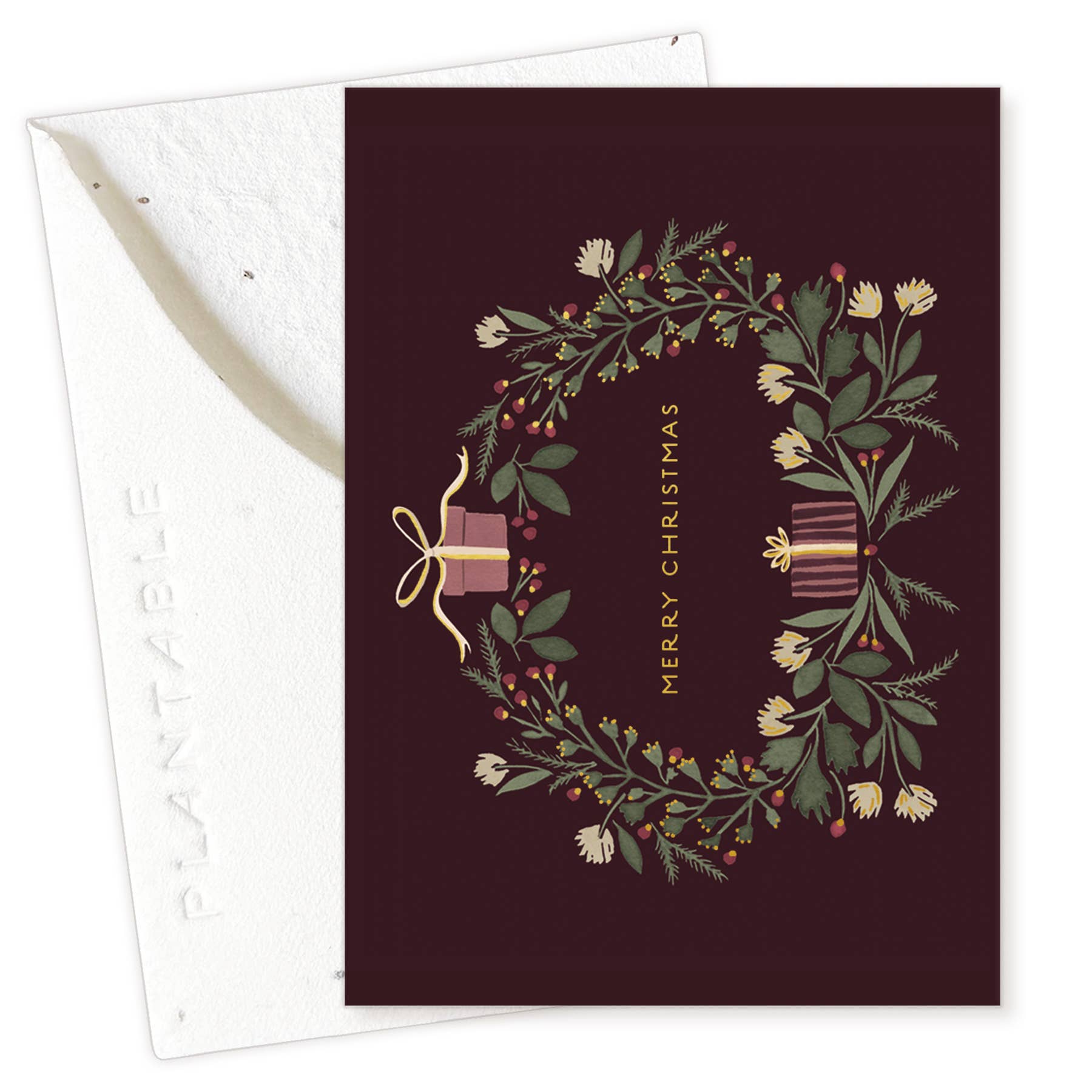 Christmas Wreath - Holiday Card Mini