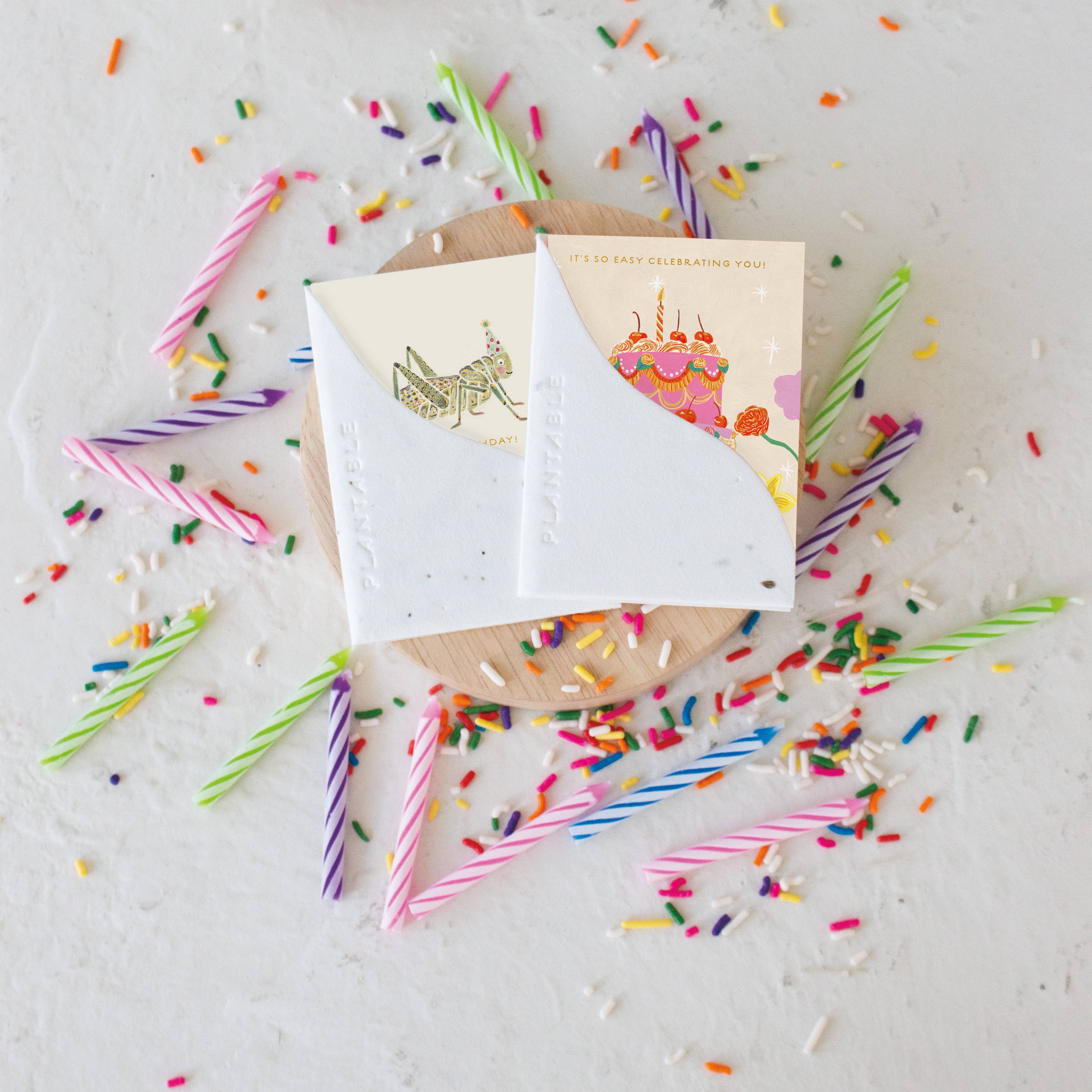 Cherry Cake Sprout - Birthday Mini Greet 2.5 x 3.5