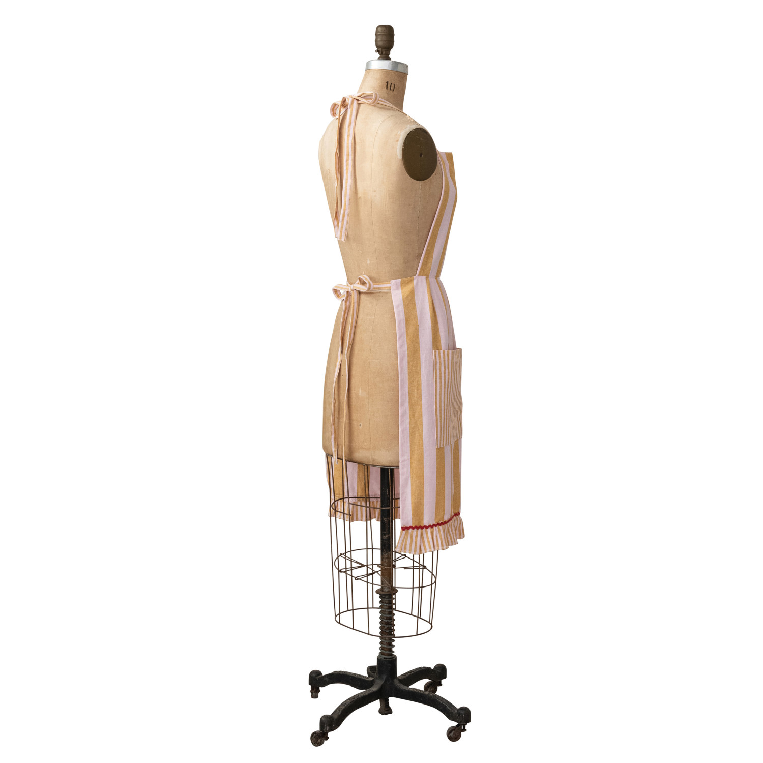 Woven Cotton Striped Apron image 1
