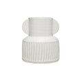 White Pleated Vase image 0