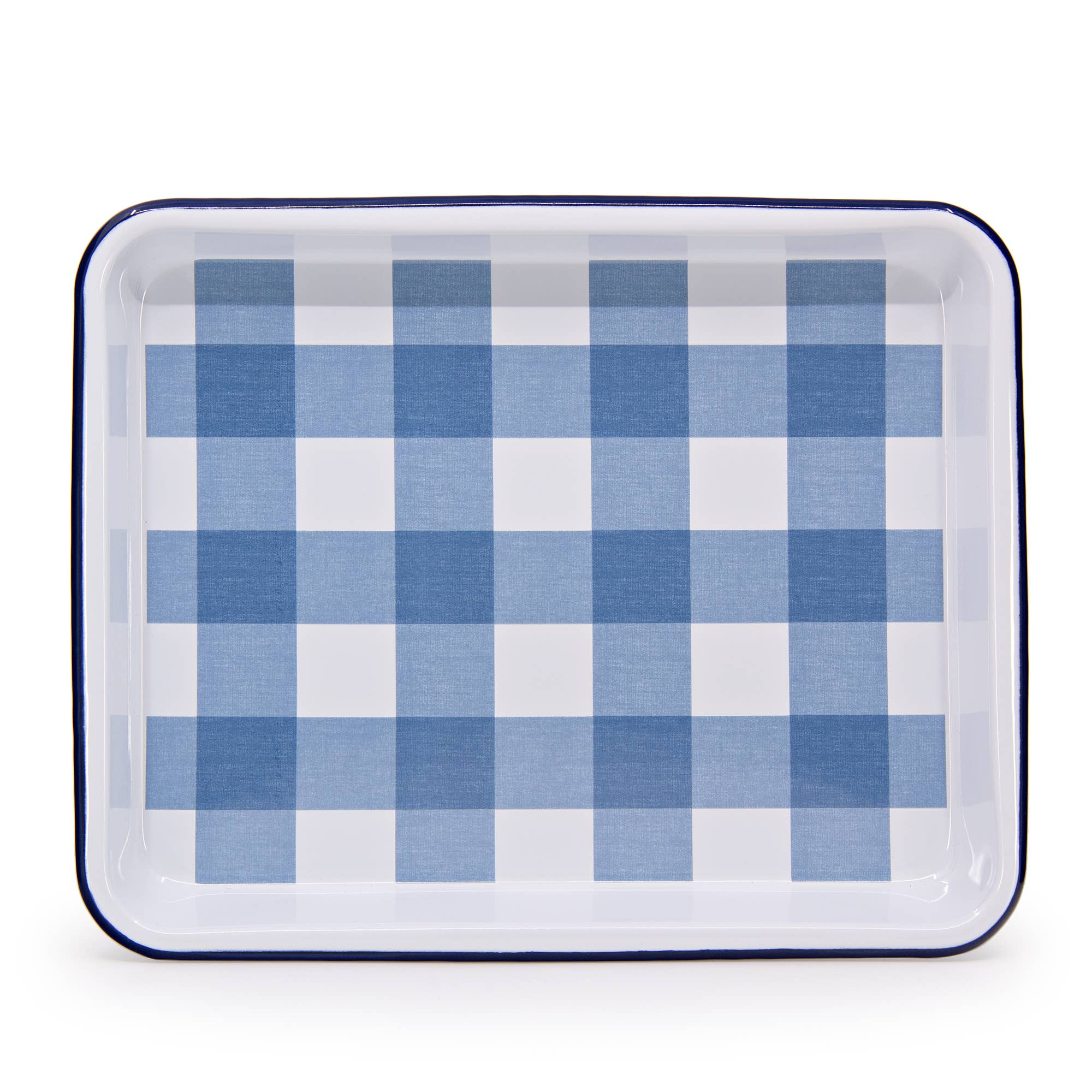 Max Humphrey x CCH Gingham Rectangle Tray - Blue