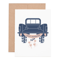 Just Married Truck Greeting Card image 0