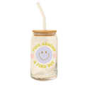 Can Glass w/ Lid & Straw image 0