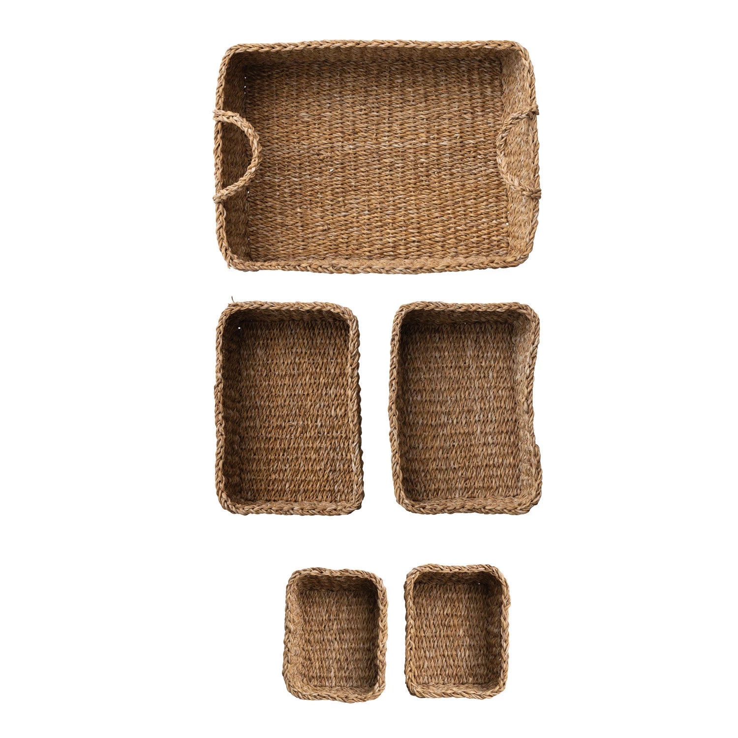 Hand-Woven Seagrass Basket image 1
