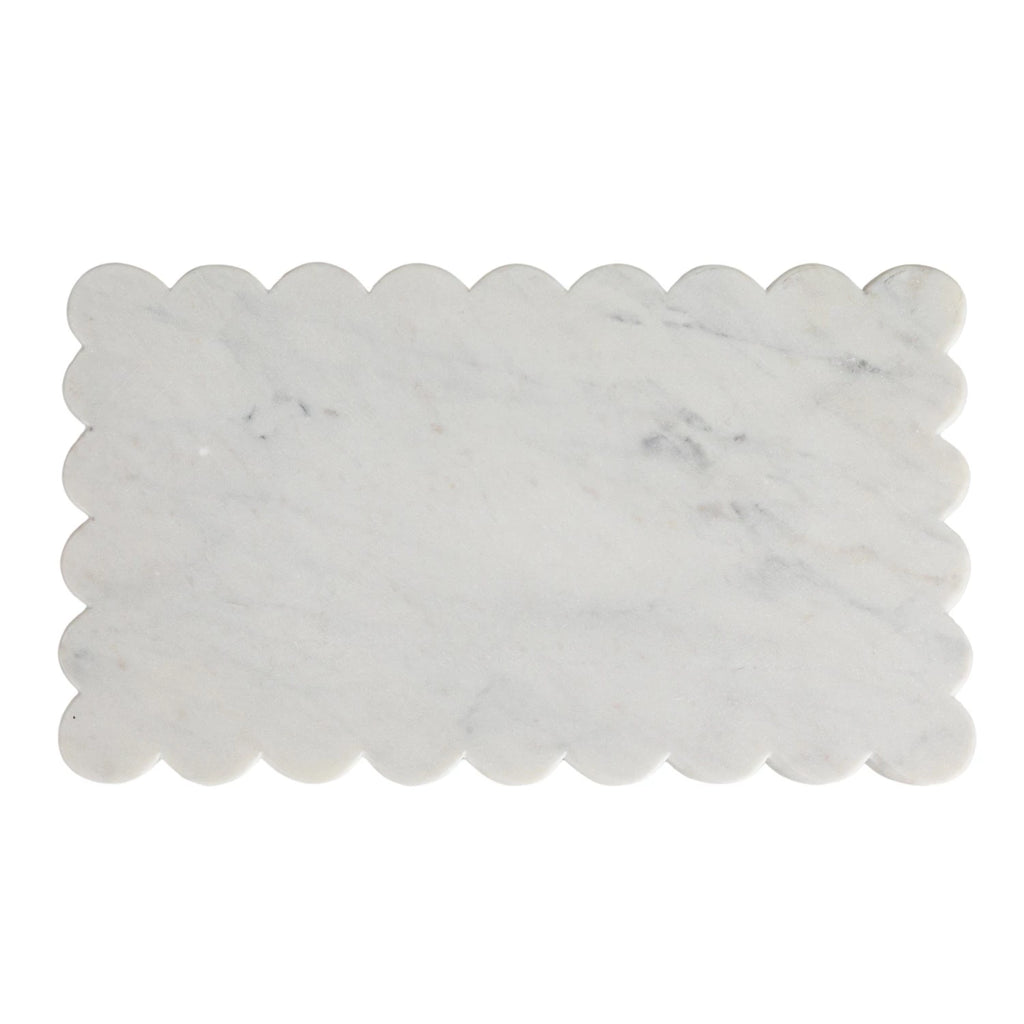 Marble CheeseBoard w Scalloped Edge image 0