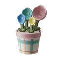 Stoneware Flower Shaped Measuring Spoons image 0